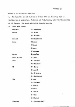 1972 Scientific Committee Report