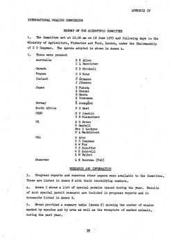 1973 Scientific Committee Report