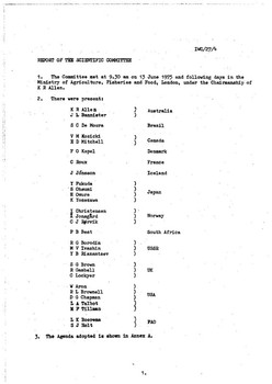 1975 Scientific Committee Report