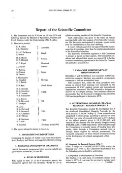 1976 Scientific Committee Report