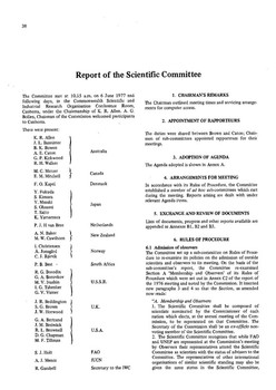 1977 Scientific Committee Report