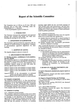 1980 Scientific Committee Report