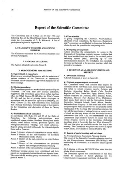 1986 Scientific Committee Report
