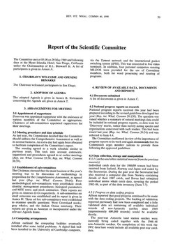 1989 Scientific Committee Report