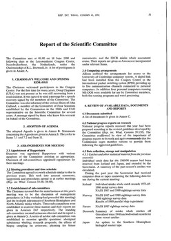 1990 Scientific Committee Report