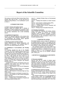 2004 Scientific Committee Report