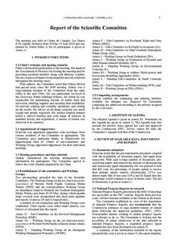 2010 Scientific Committee Report