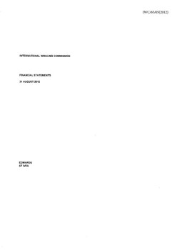 IWC/65/05(2012) Financial statements 2012