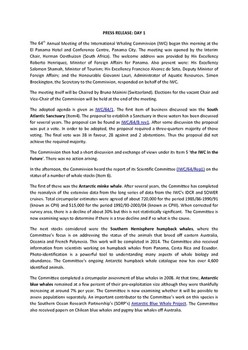 IWC press release: IWC64