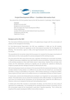 Project Development Officer - Candidate Information Pack
