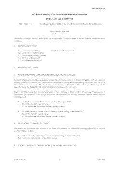 IWC/66/BSC01 - Draft Agenda