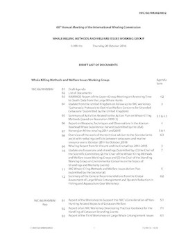 IWC/66/WKM&WI02 Draft List of Documents
