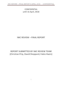 IWC REVIEW  - FINAL REPORT 16 April 2018