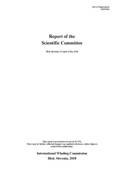 2018 Scientific Committee Report